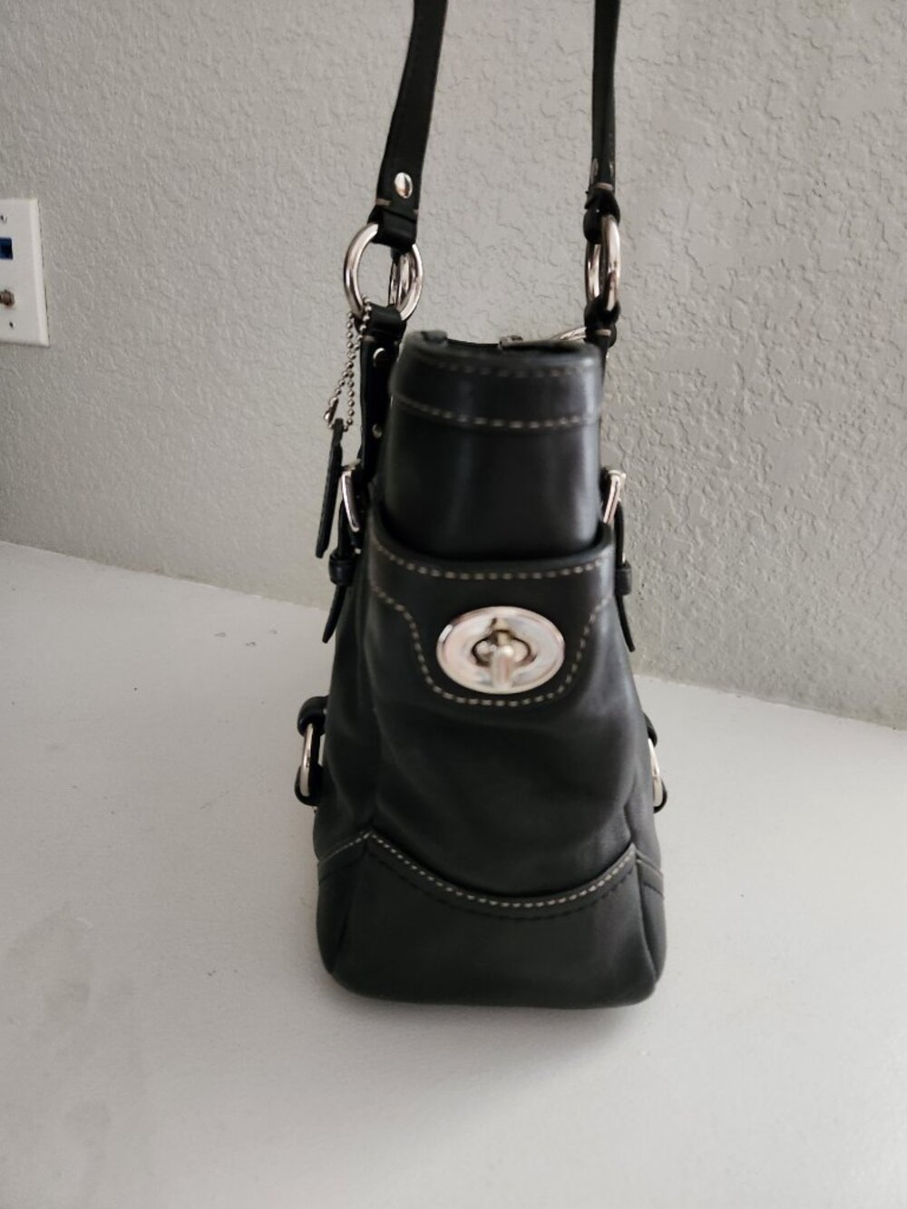 Euc Coach Gallery Black Leather w/Wallet Shoulder Bag Purse - Picture 3 of 16